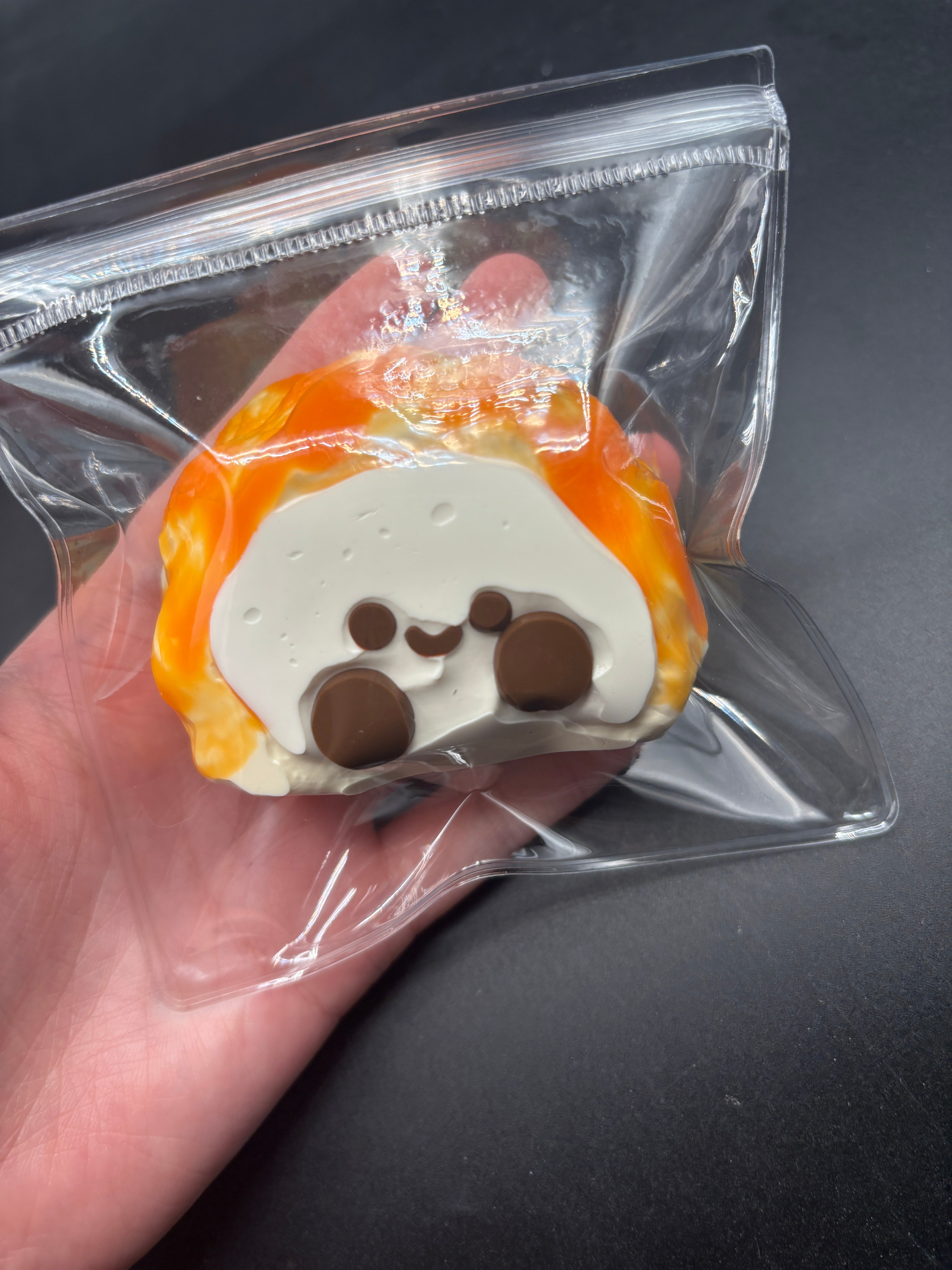 Cute jelly cat slice of bread soft Taba Squishy Toy