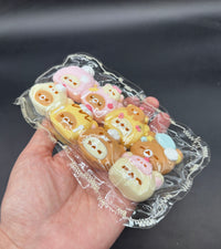 Pack of 8 super detailed cute soft mini Taba squishy