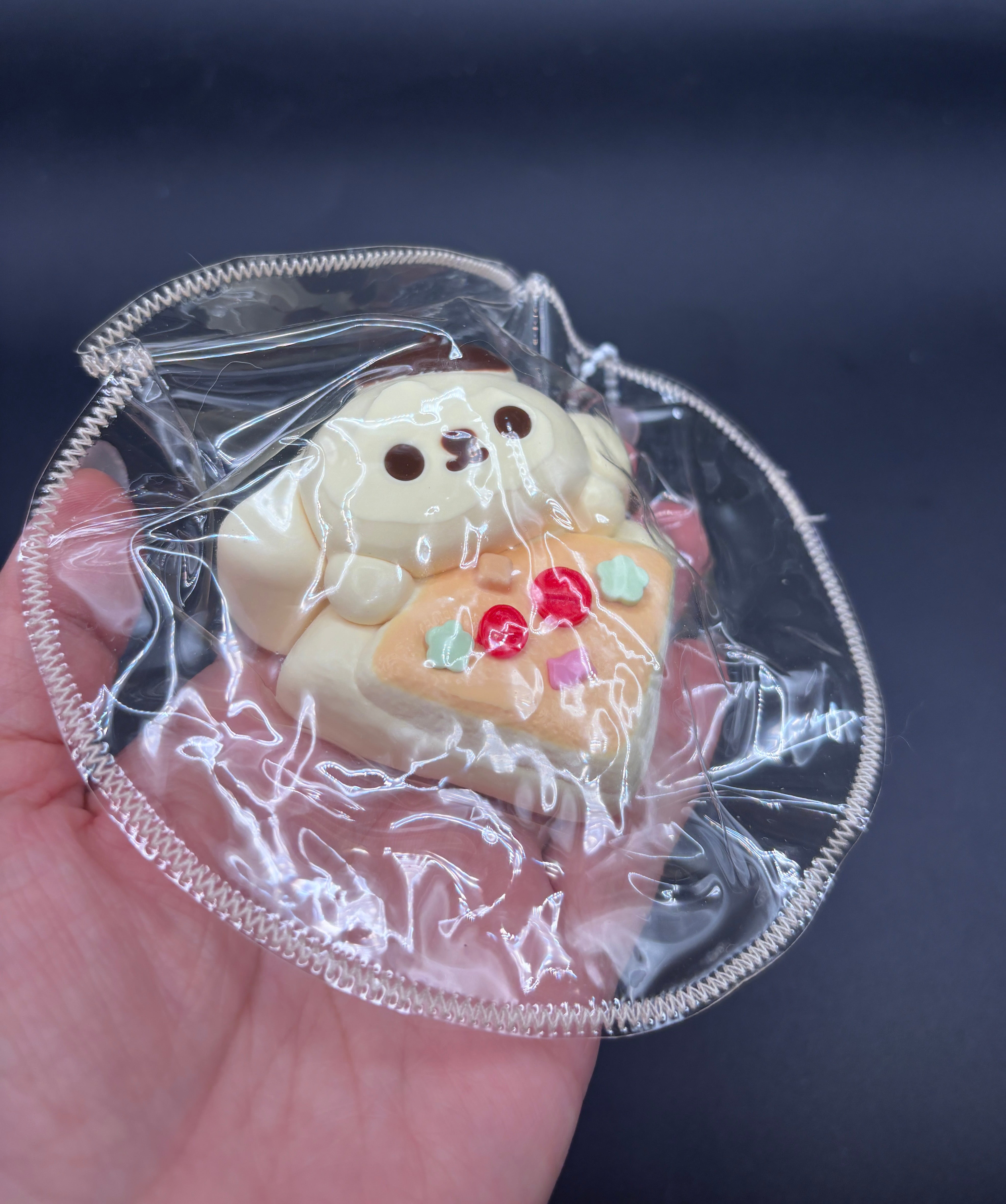 Pompompurin side of plizza small detailed cute taba squishy