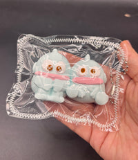 Hangyodon twins set mini taba squishy keychain