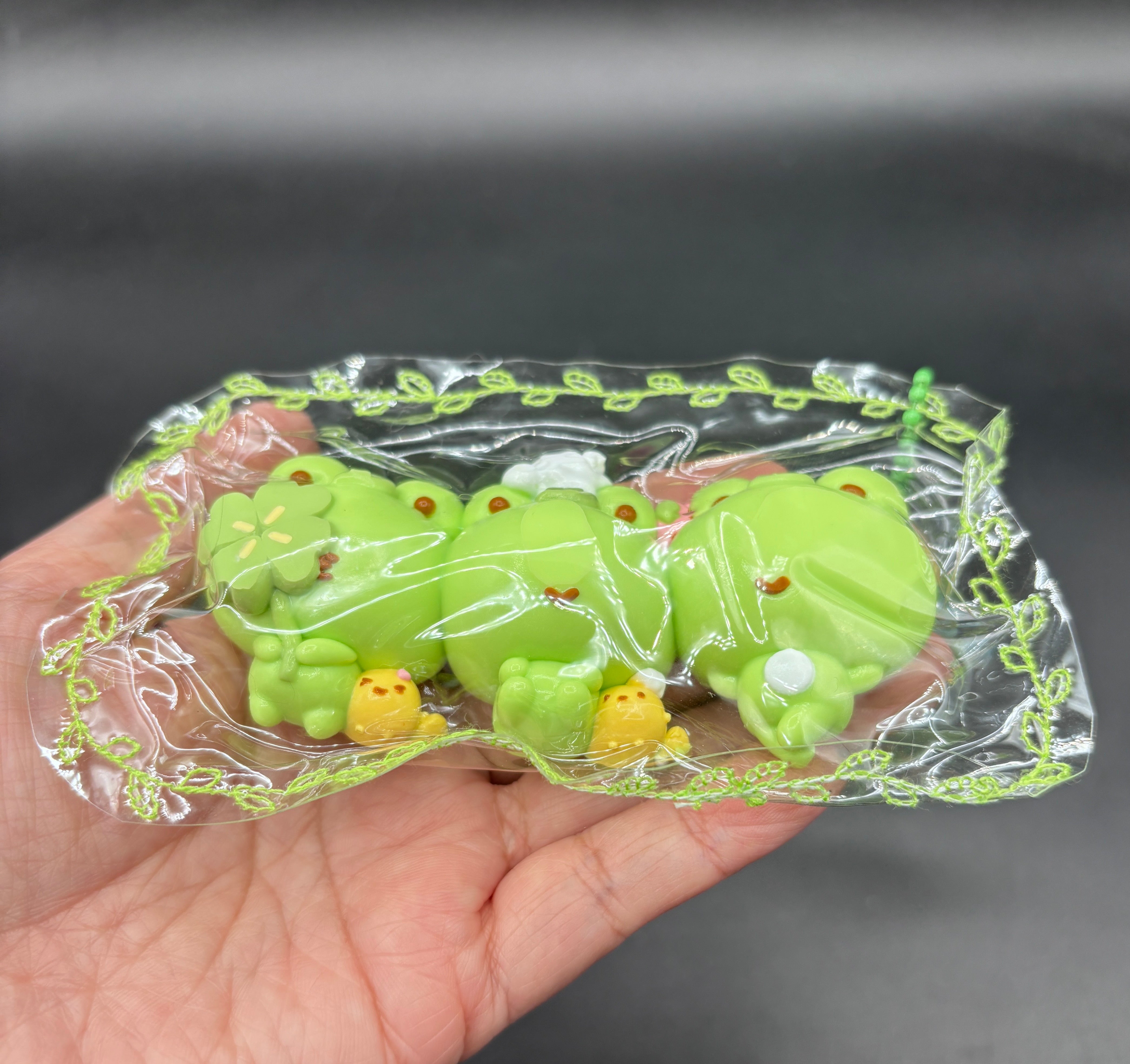 Pack of 3 cute mini frog taba squishies soft  taba squishy