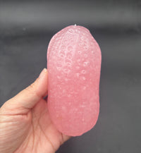 Slushy crystal peanut moldable stressball