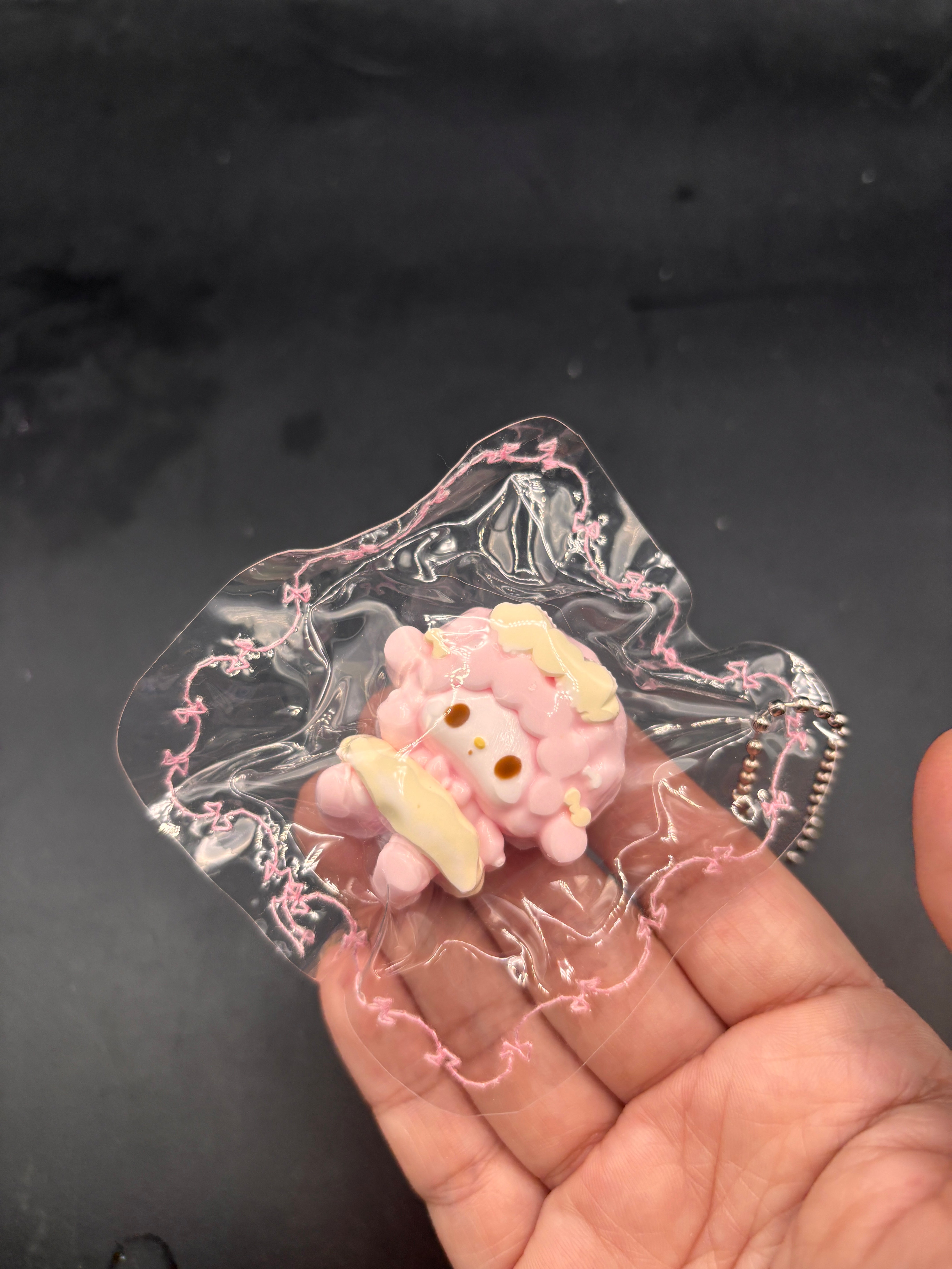 Cute mini keychain sweet piano ballet
