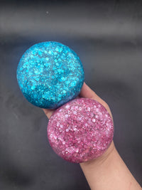 Disco glitter ball- slightly slushy stressball
