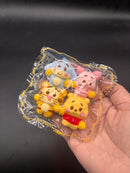 Pack of 4 Honey bear family mini taba squishy cute