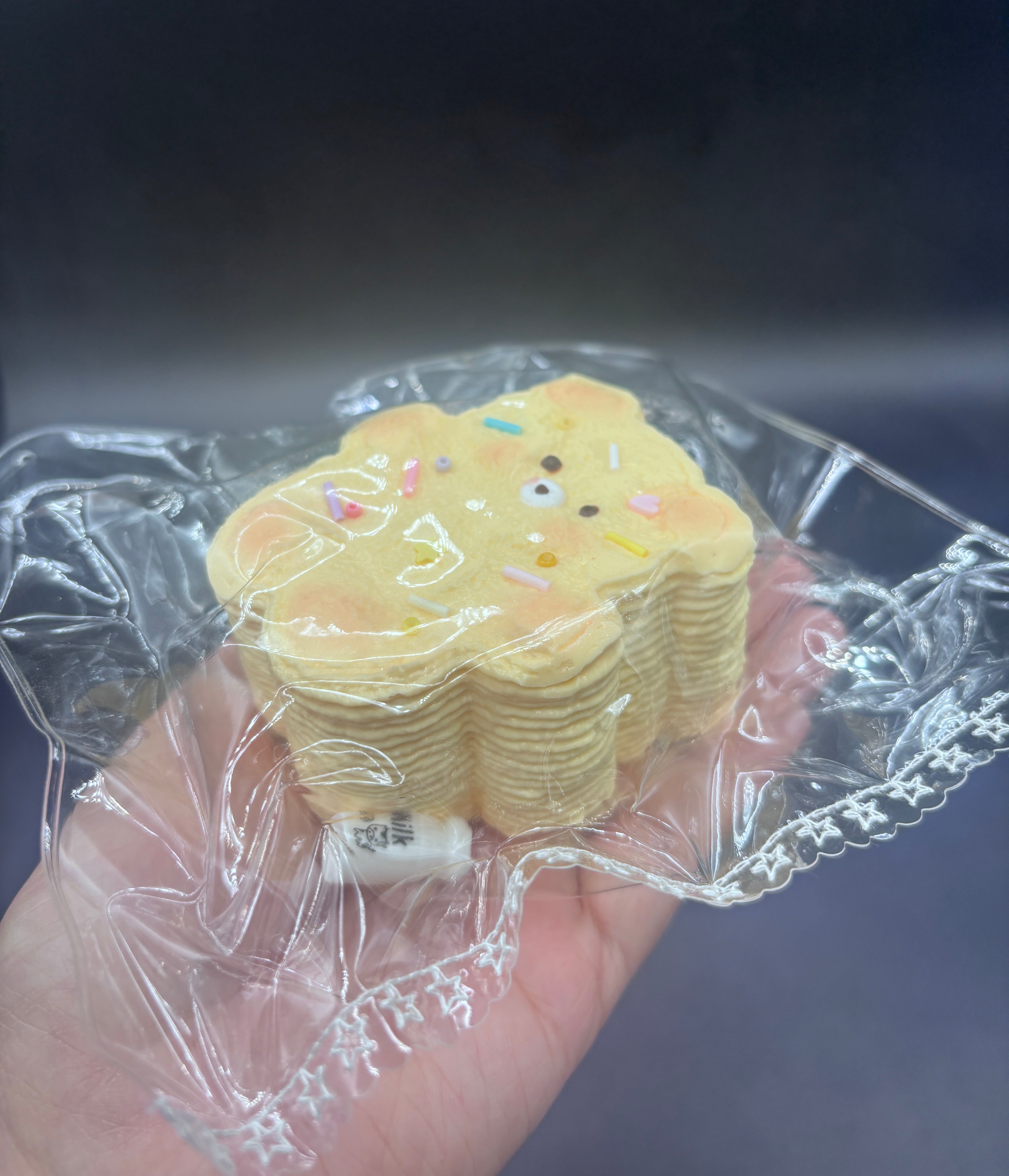 Frozen butter cute cookie bear taba squishy toy