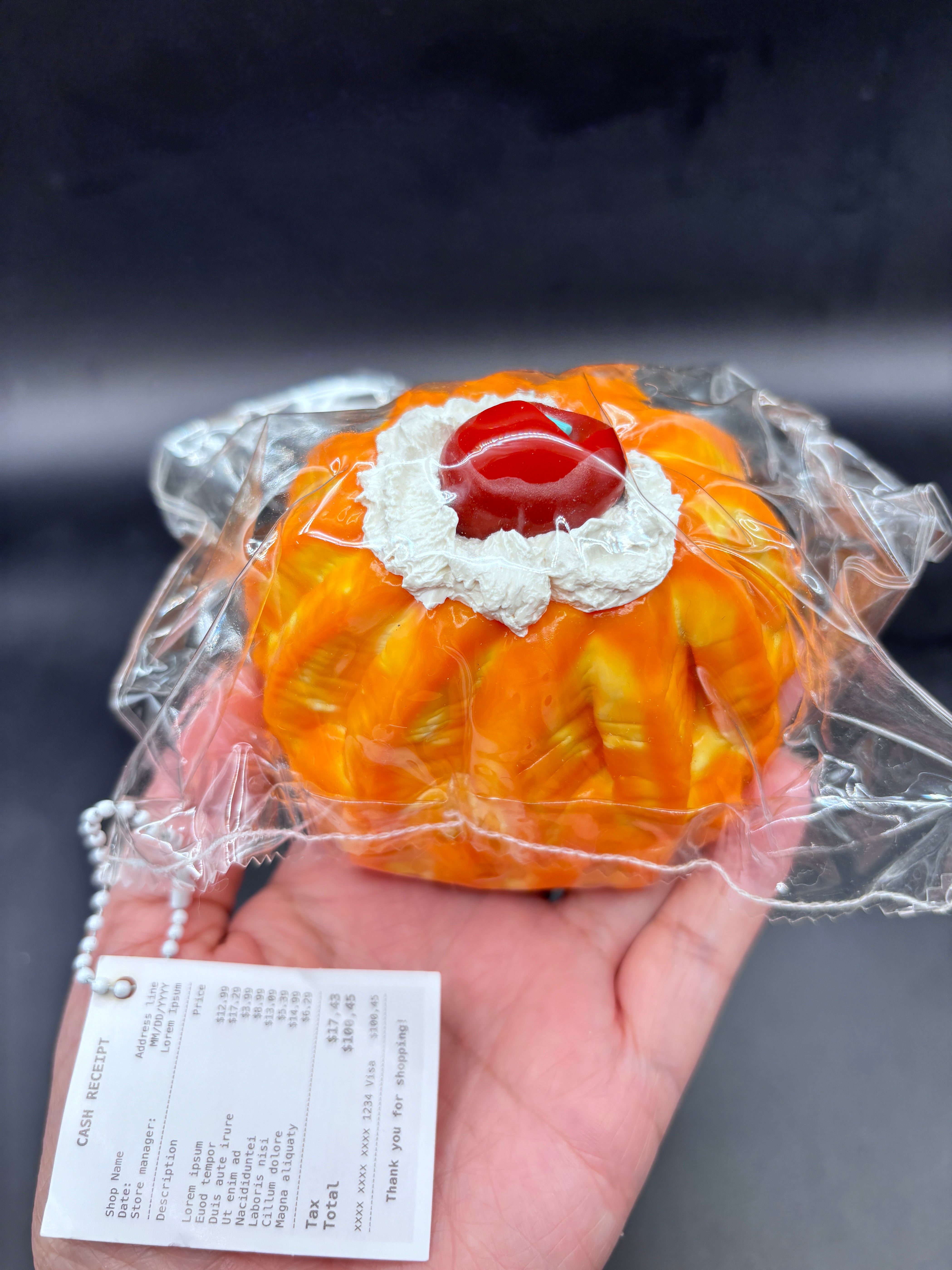Large cherry pudding taba squishy