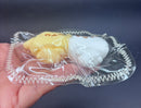 Pack of 2 mini keychain pudding bear and hamster twins Taba squishy toy