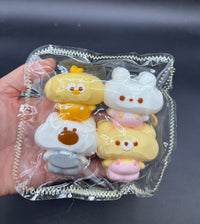 Pack of 4  adorable chubby animals ver.1  taba squishy