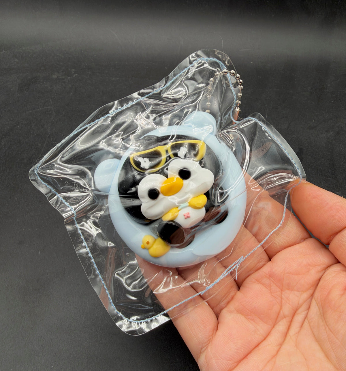 Small keychain penguin floaty taba