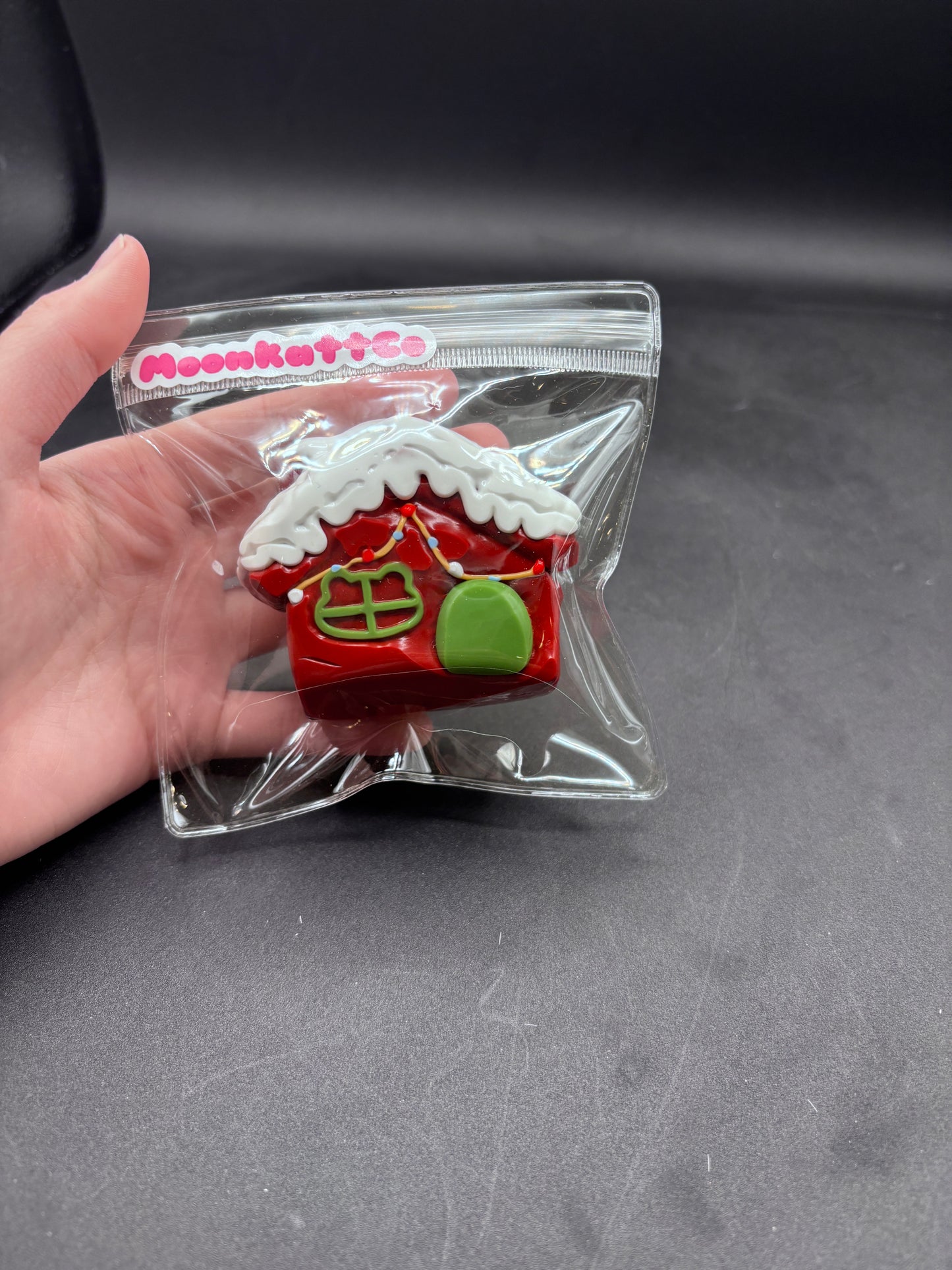 NEW!! Red and green gingerbread house soft