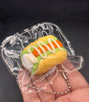 Cute mini keychain puppy hotdog