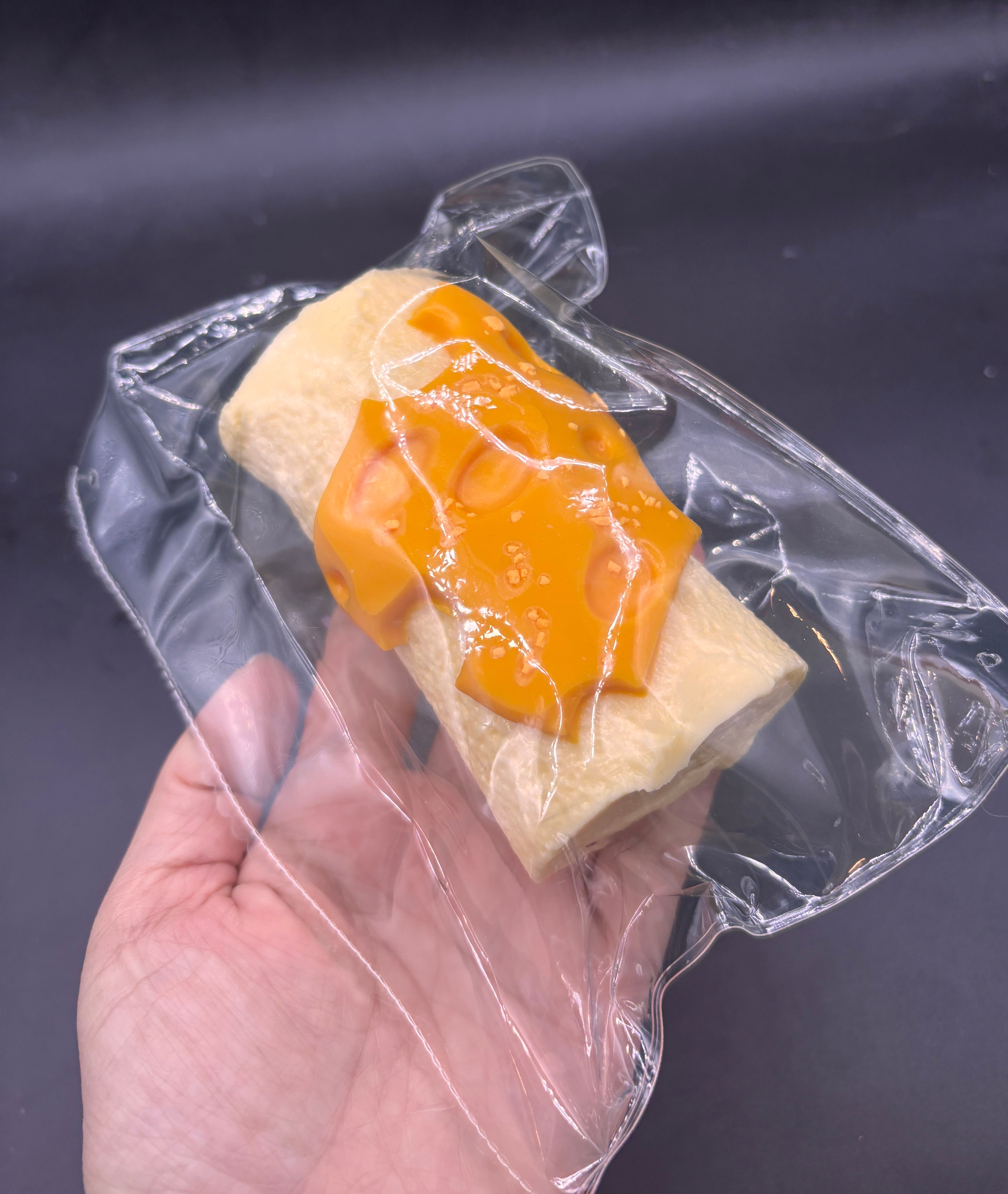 Frozen butter taba Cheese on a sponge cake roll