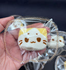 Mini Marshmellow cat keychain taba squishy