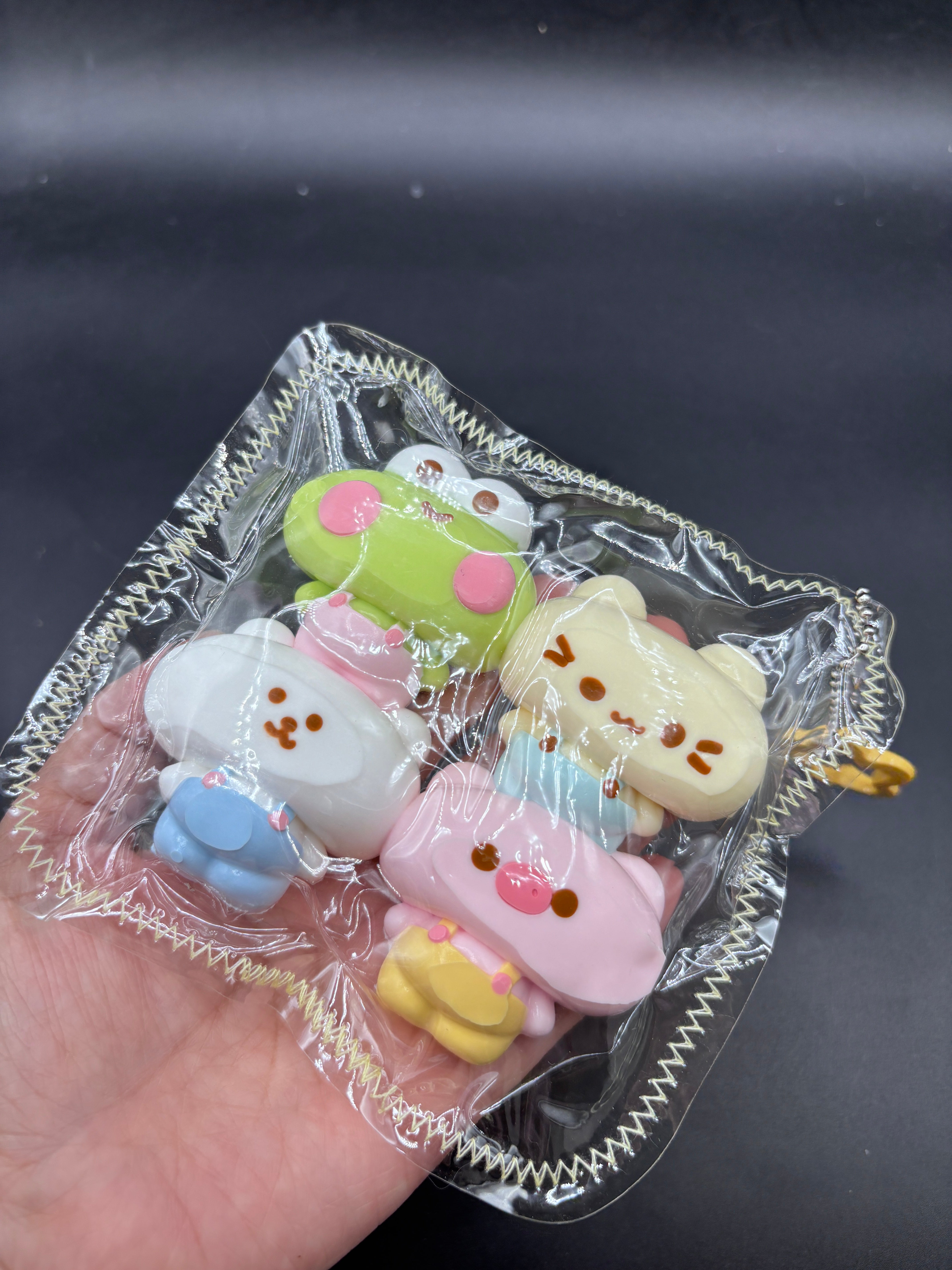 Pack of 4  adorable chubby animals  ver.2  taba squishy