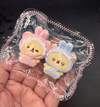 Rilakkuma and Korilakkuma pj twins- mini keychain taba