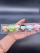 Cute pack of 8 mini carton characters taba soft   taba squishy