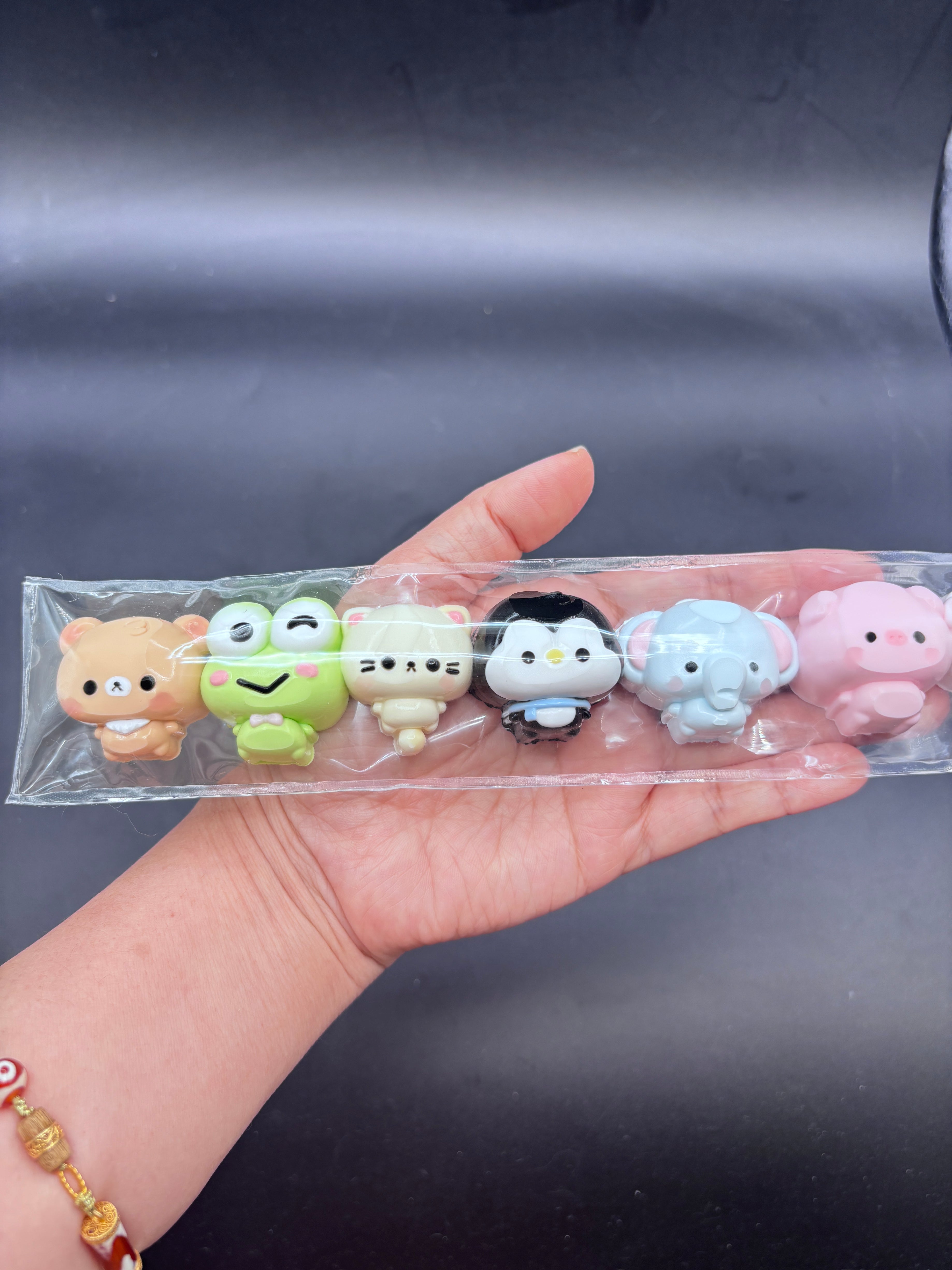 Cute pack of 8 mini carton characters taba soft   taba squishy