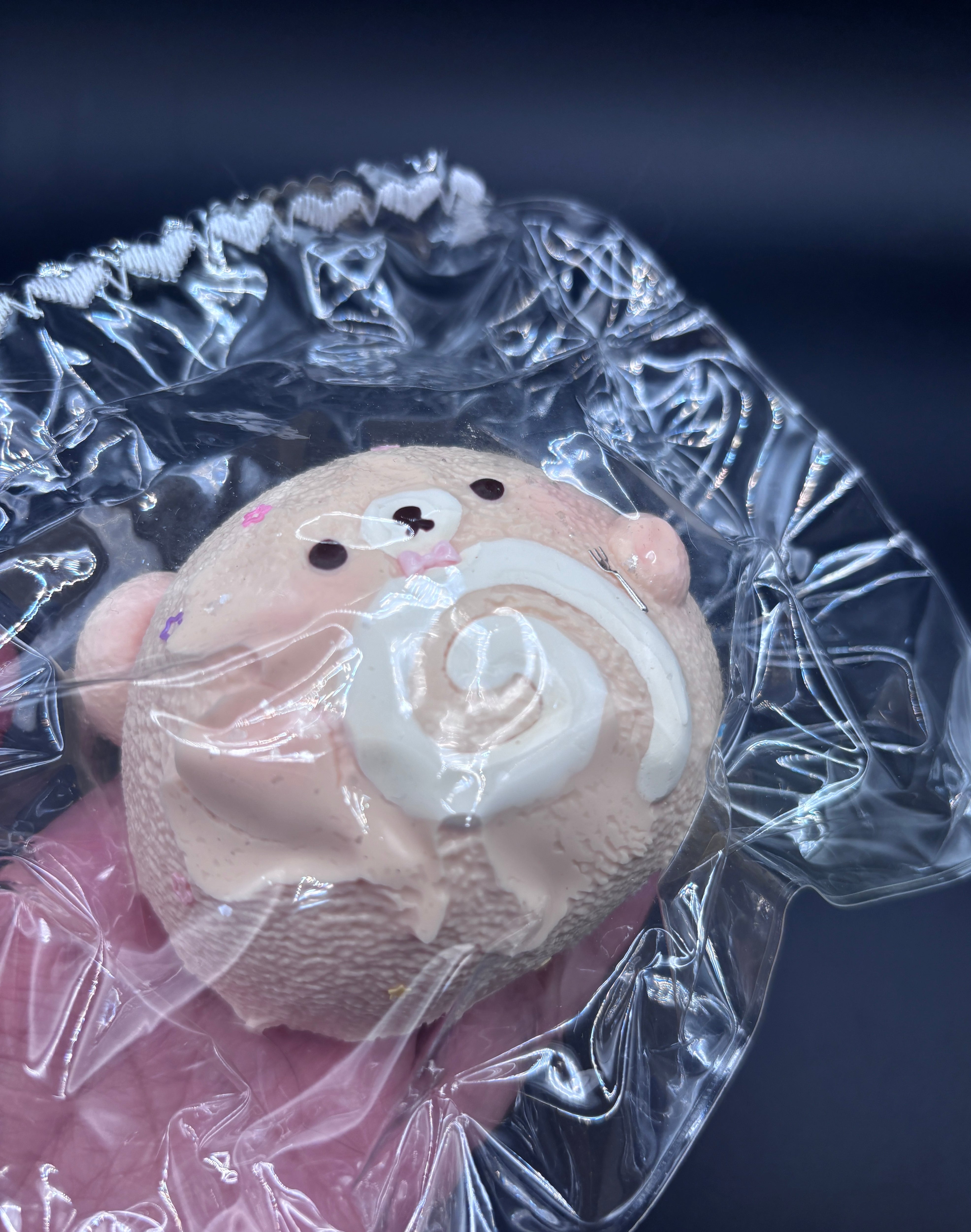 Large cute frozen butter Rilakkuma bun  taba squishy