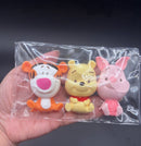 Honey bear and his friends pack of 3 soft detailed taba squishy