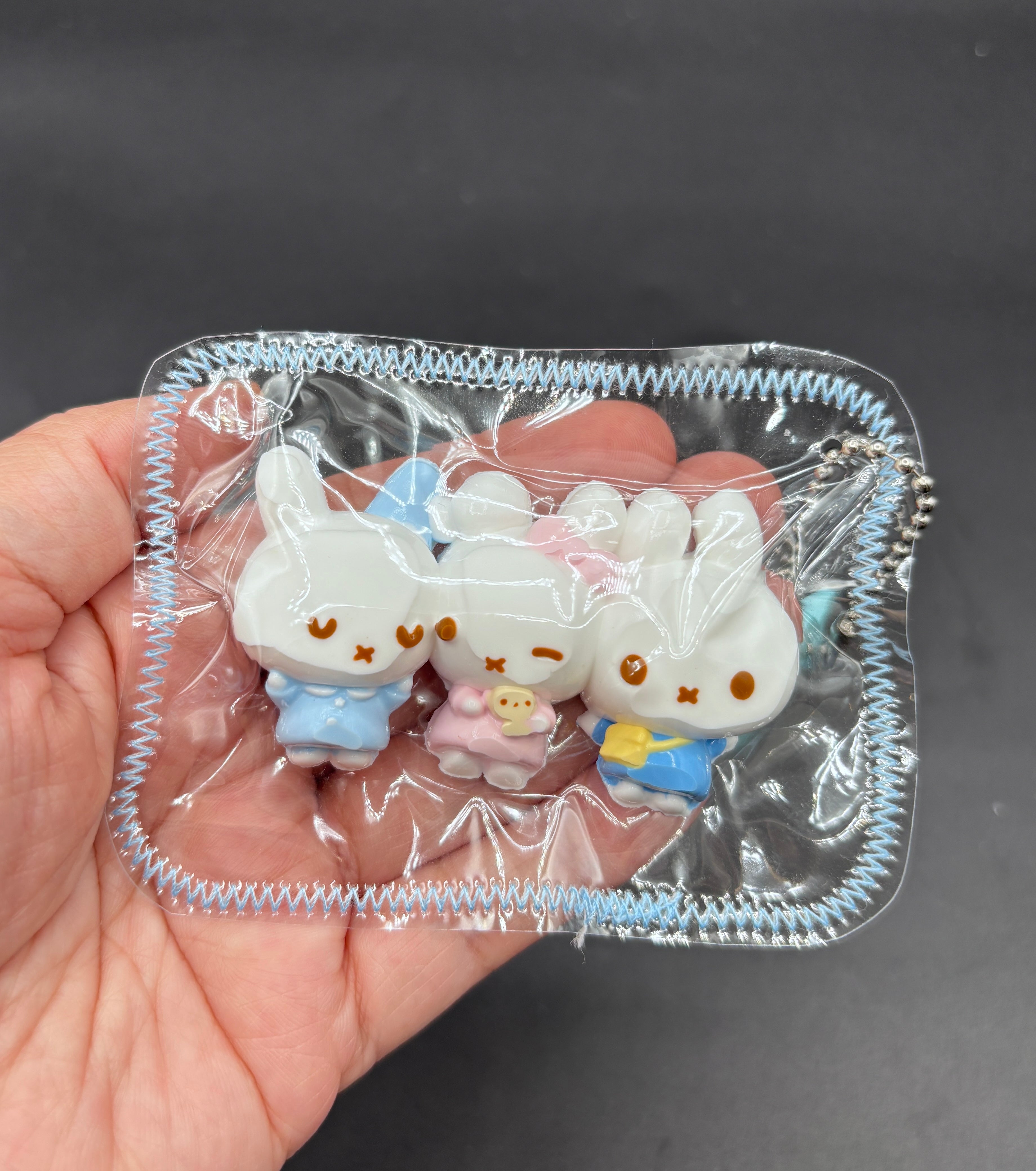 Pack of 3 mini Miffy family cute soft soft taba squishy