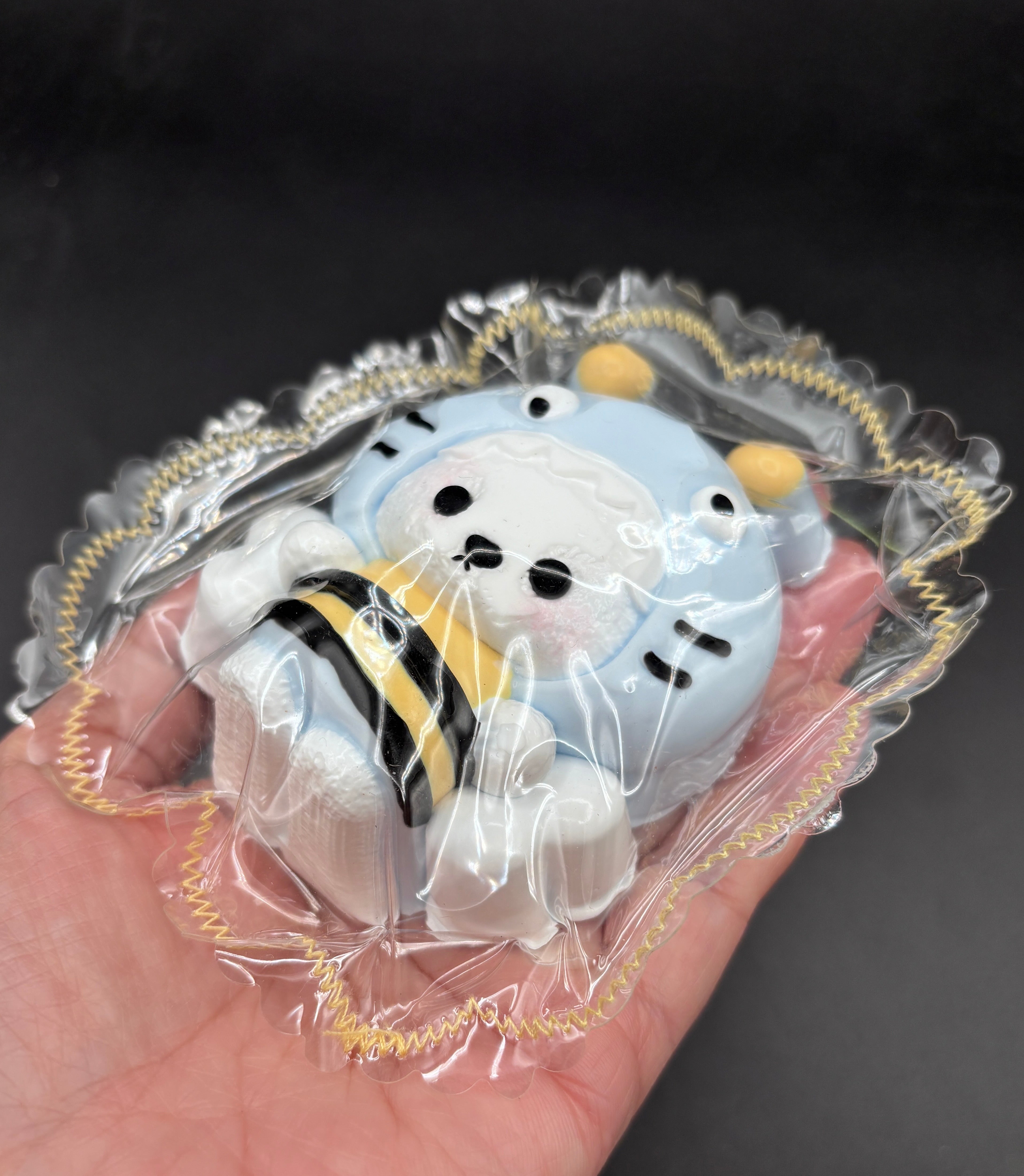 bear in a shark bee costume soft Taba Squishy Toy