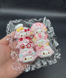 Pack of 6 mini sweet piano emojicons cute taba squishy