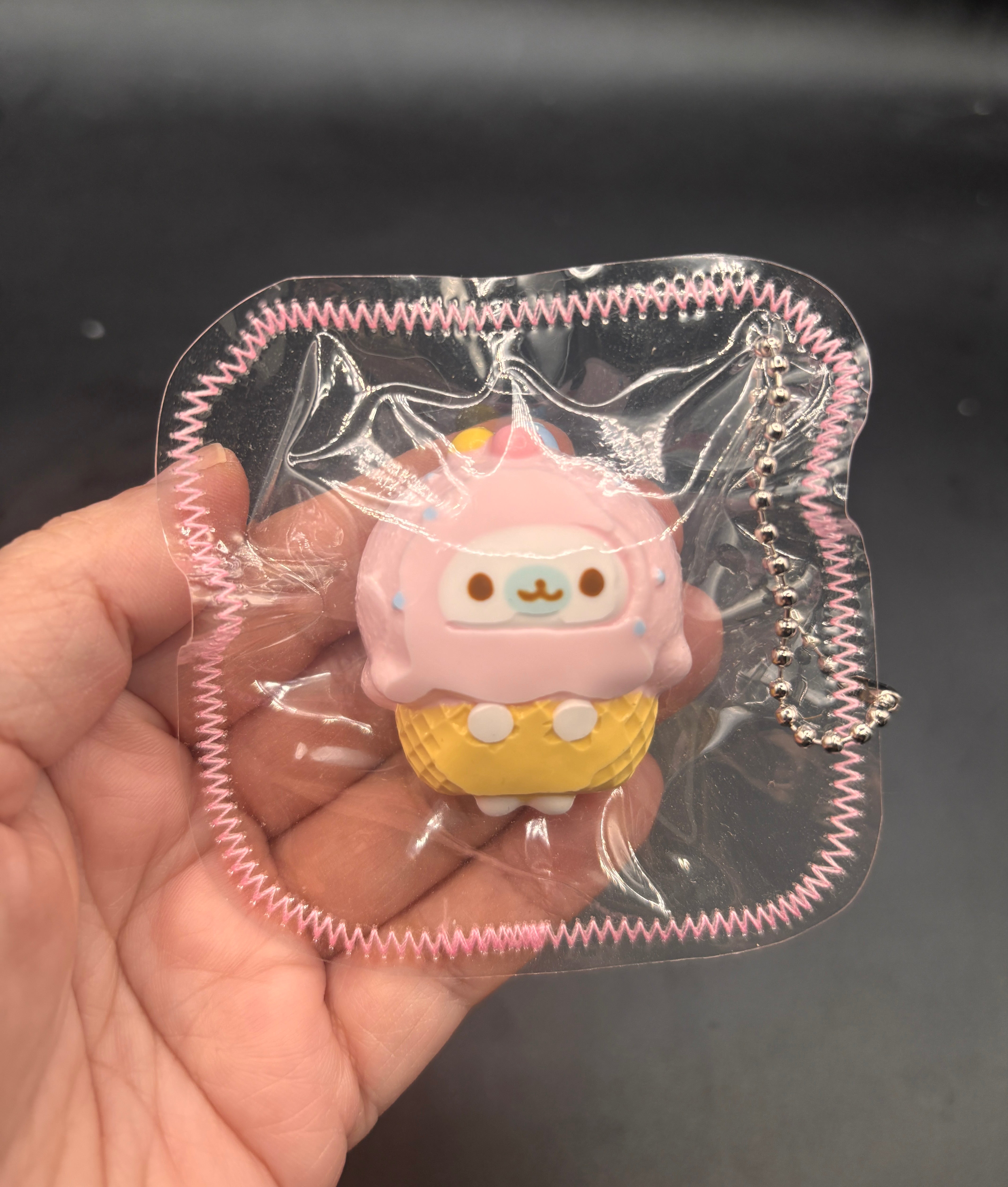 Mini keychain taba seal icecream kawaii taba squishy