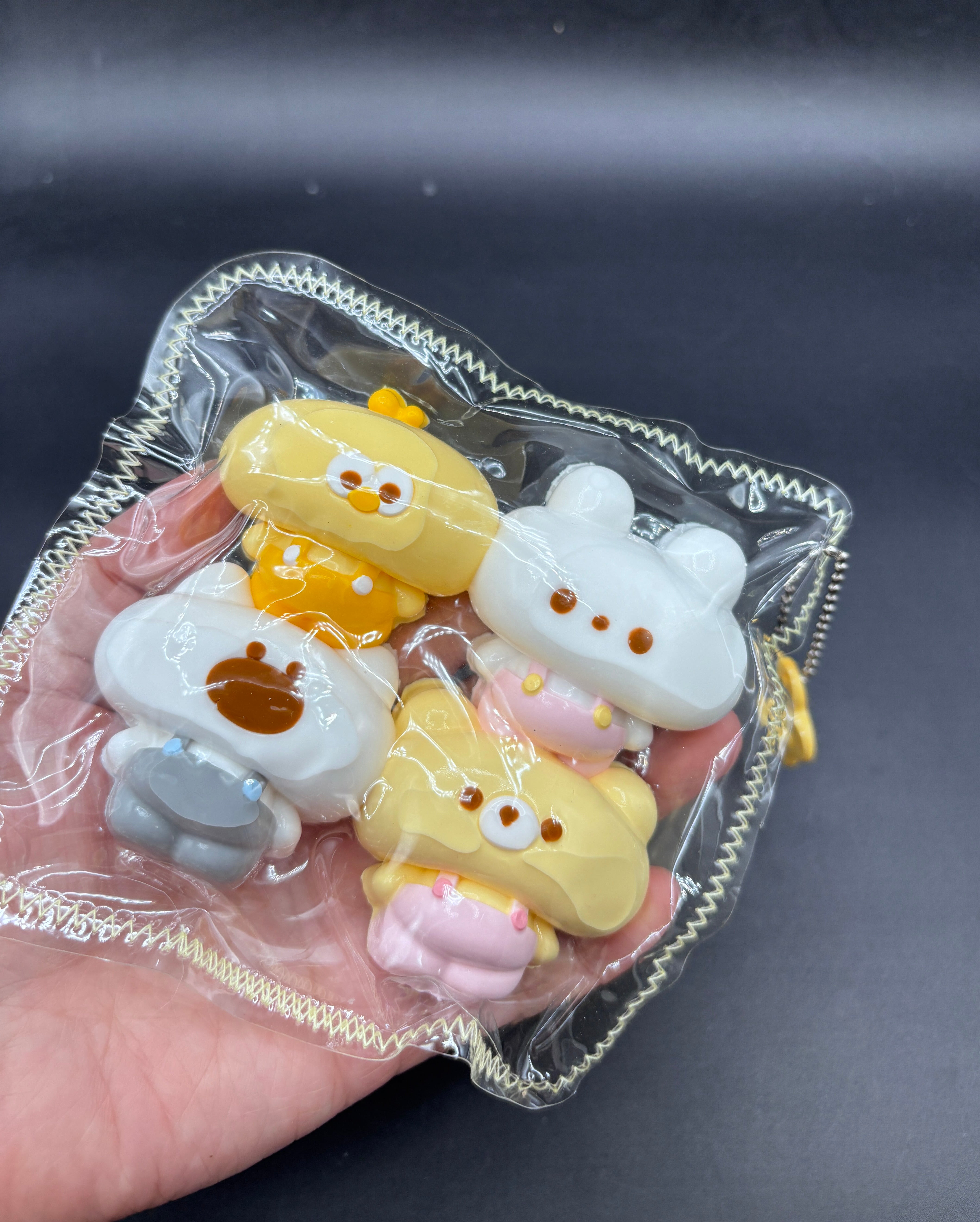Pack of 4  adorable chubby animals ver.1  taba squishy