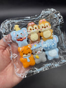 Pack of 6 super cute cartoon pack of mini animals taba