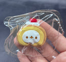 Mini keychain cute seal cake roll taba