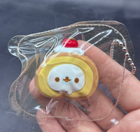 Mini keychain cute seal cake roll taba