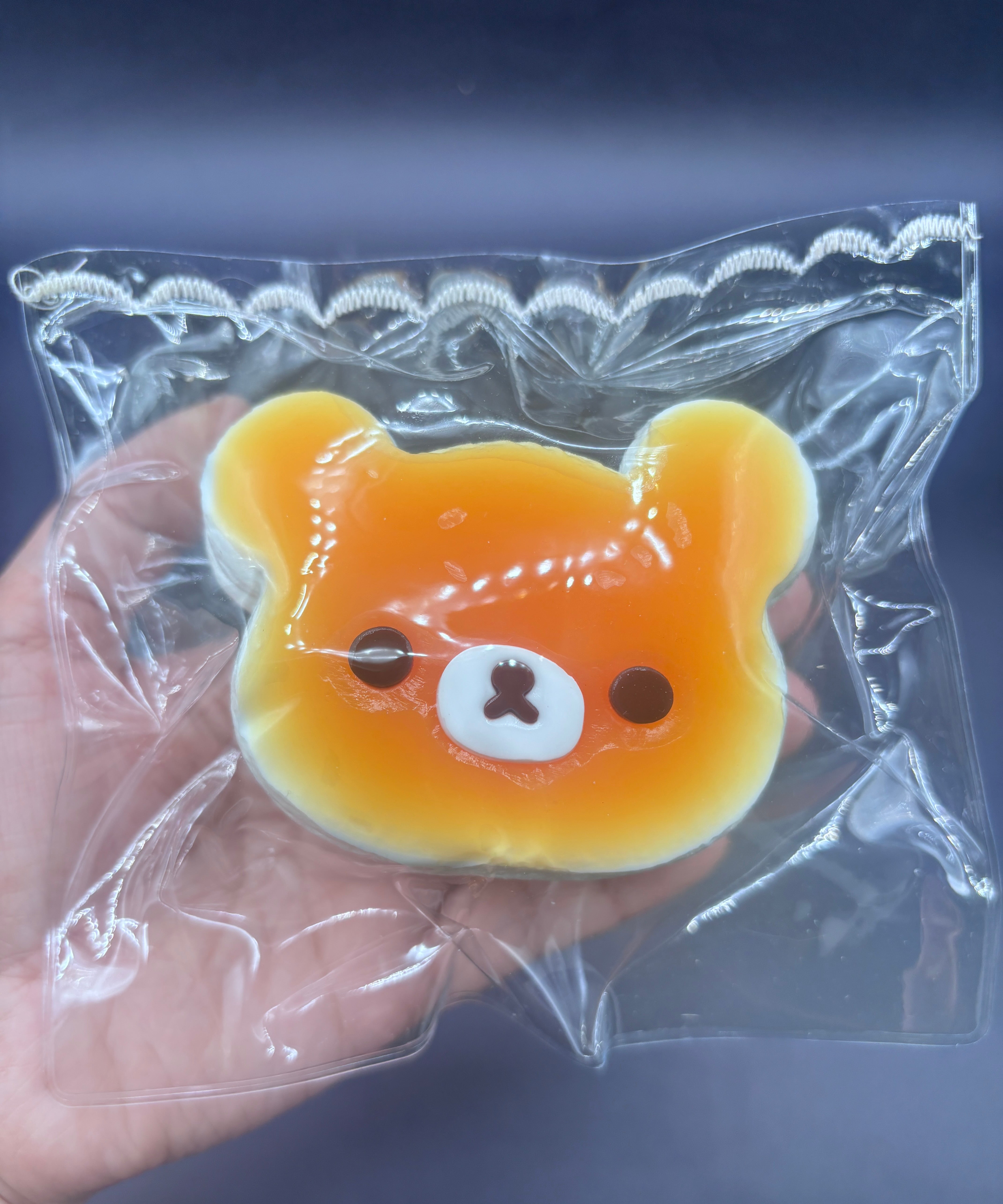 Water textured super soft pancake Rilakkuma taba squishy