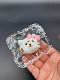 Kitty emojicon mini taba squishy keychain (choose)