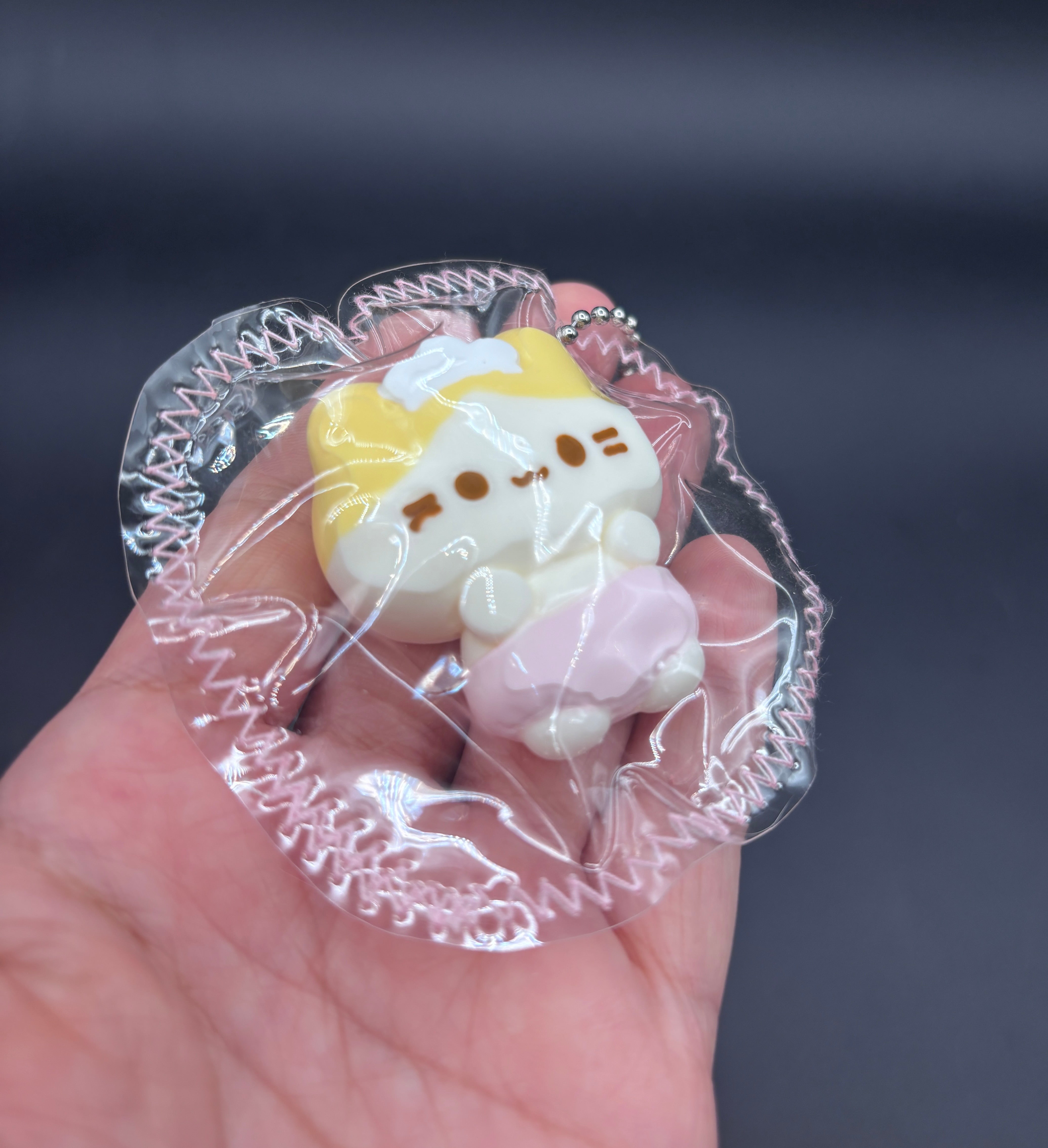 Cute mini keychain a baby kitten nurse in diapers soft  taba squishy