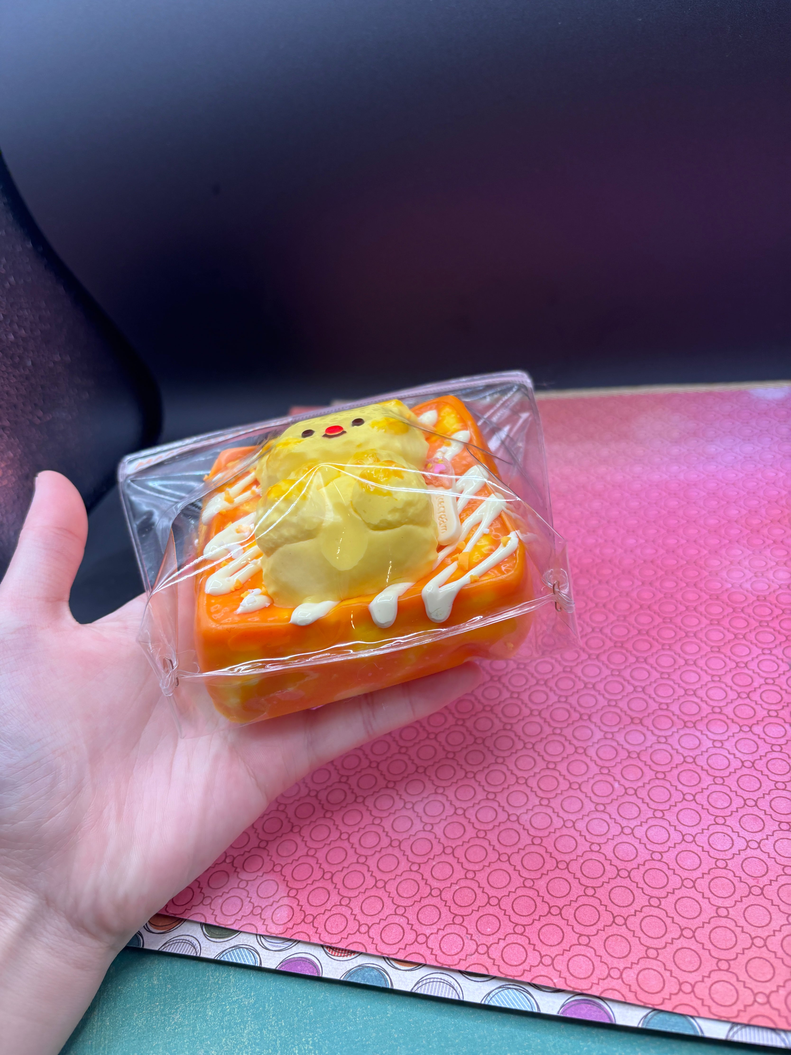 Super large 10oz butter bear on toast taba squishy toy (Black Friday)