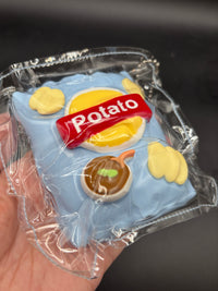 Super detailed and soft potato chip taba  taba squishy toy