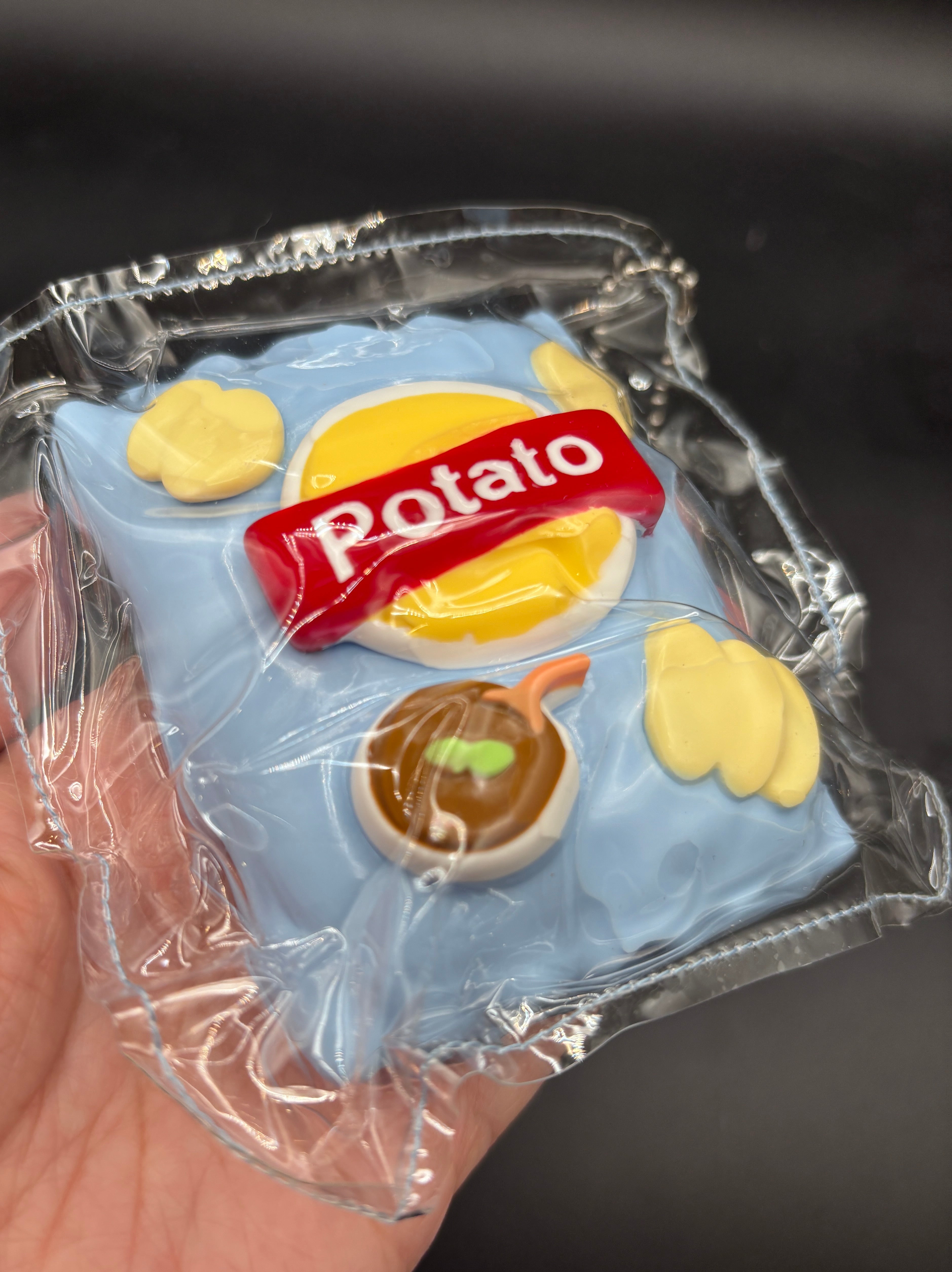 Super detailed and soft potato chip taba  taba squishy toy