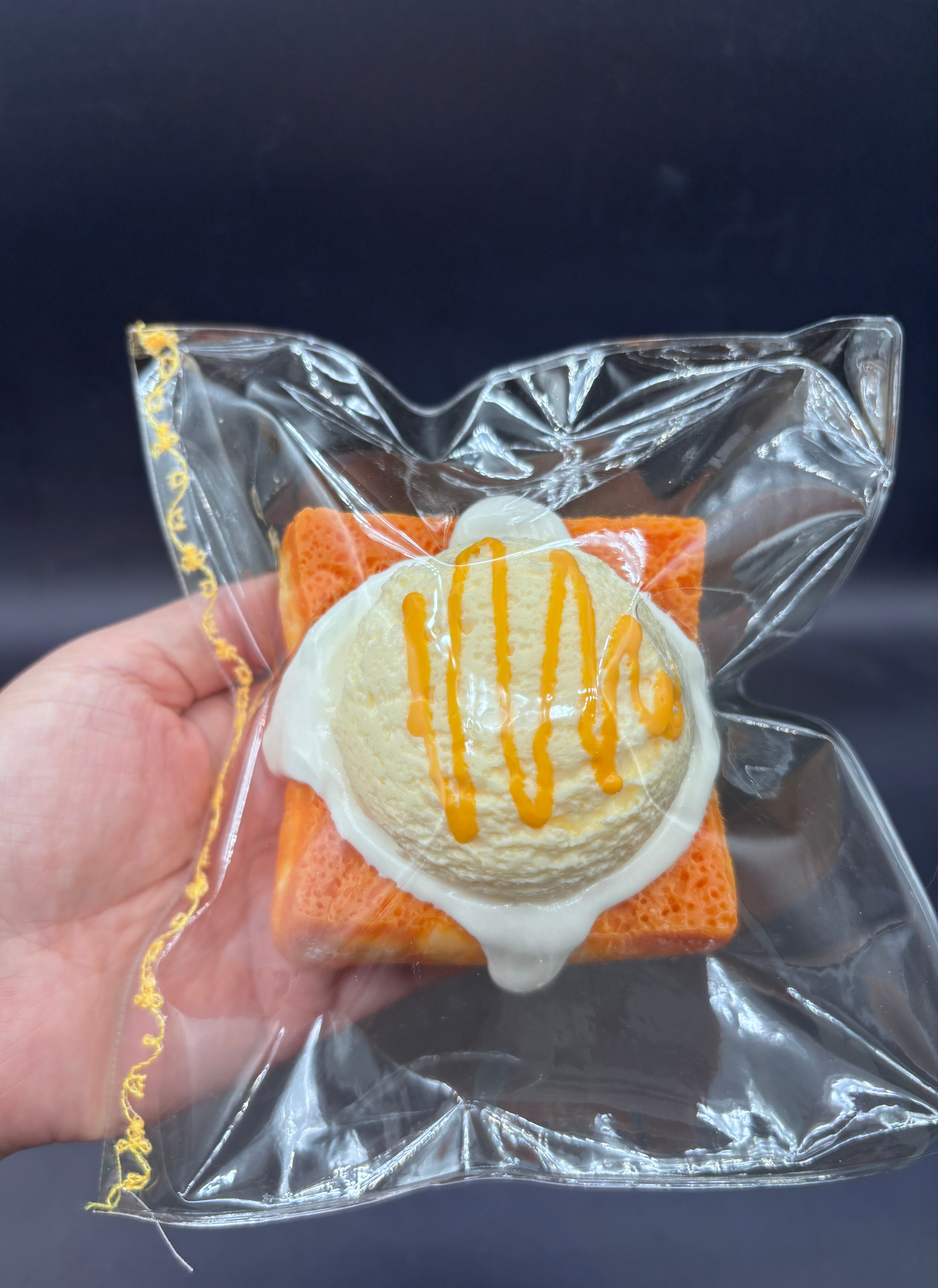 Frozen butter  Toasted Carmel icecream bread large  taba squishy