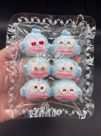 Pack of 6 mini hangyodon emoticons cute