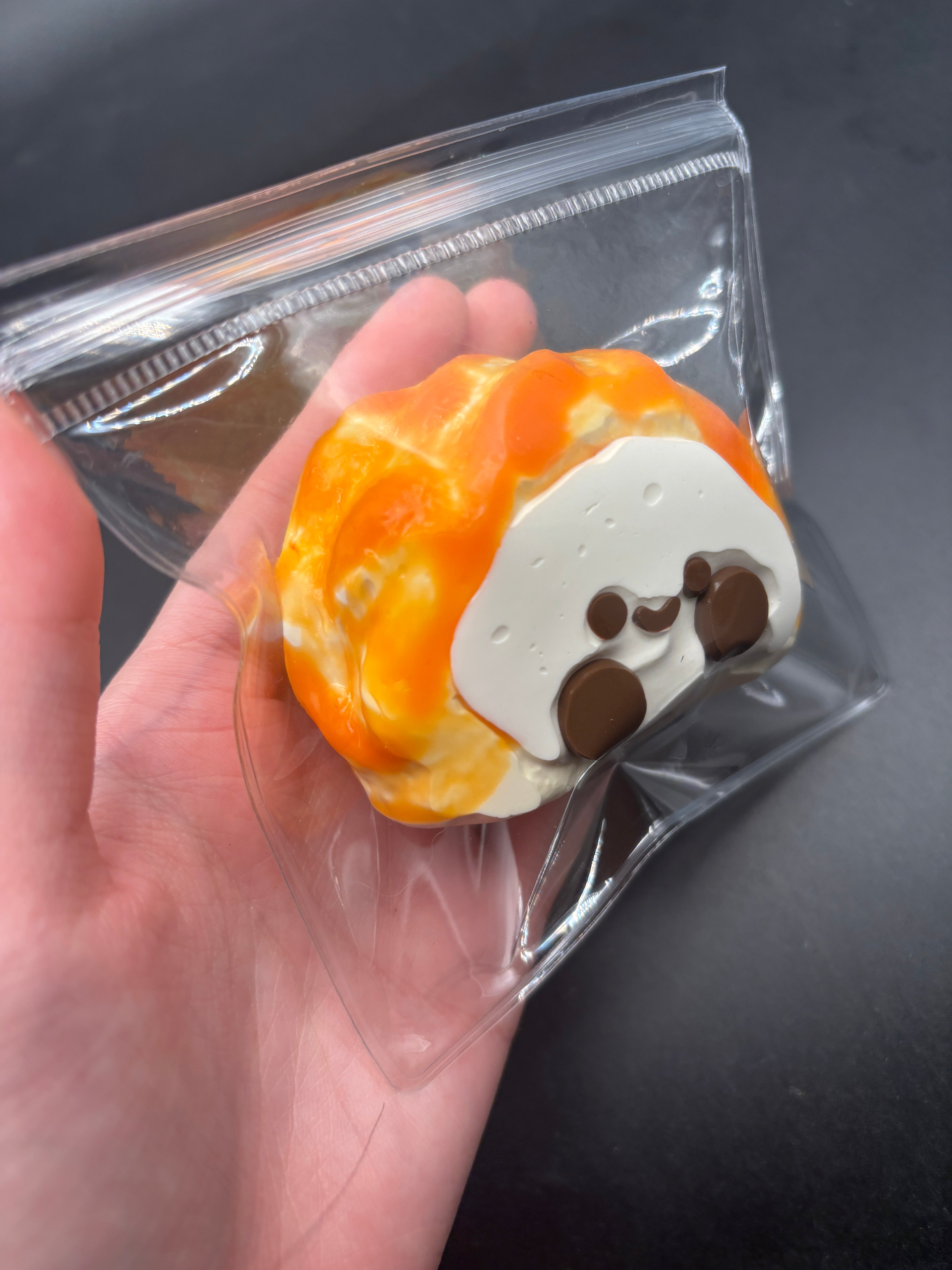 Cute jelly cat slice of bread soft Taba Squishy Toy