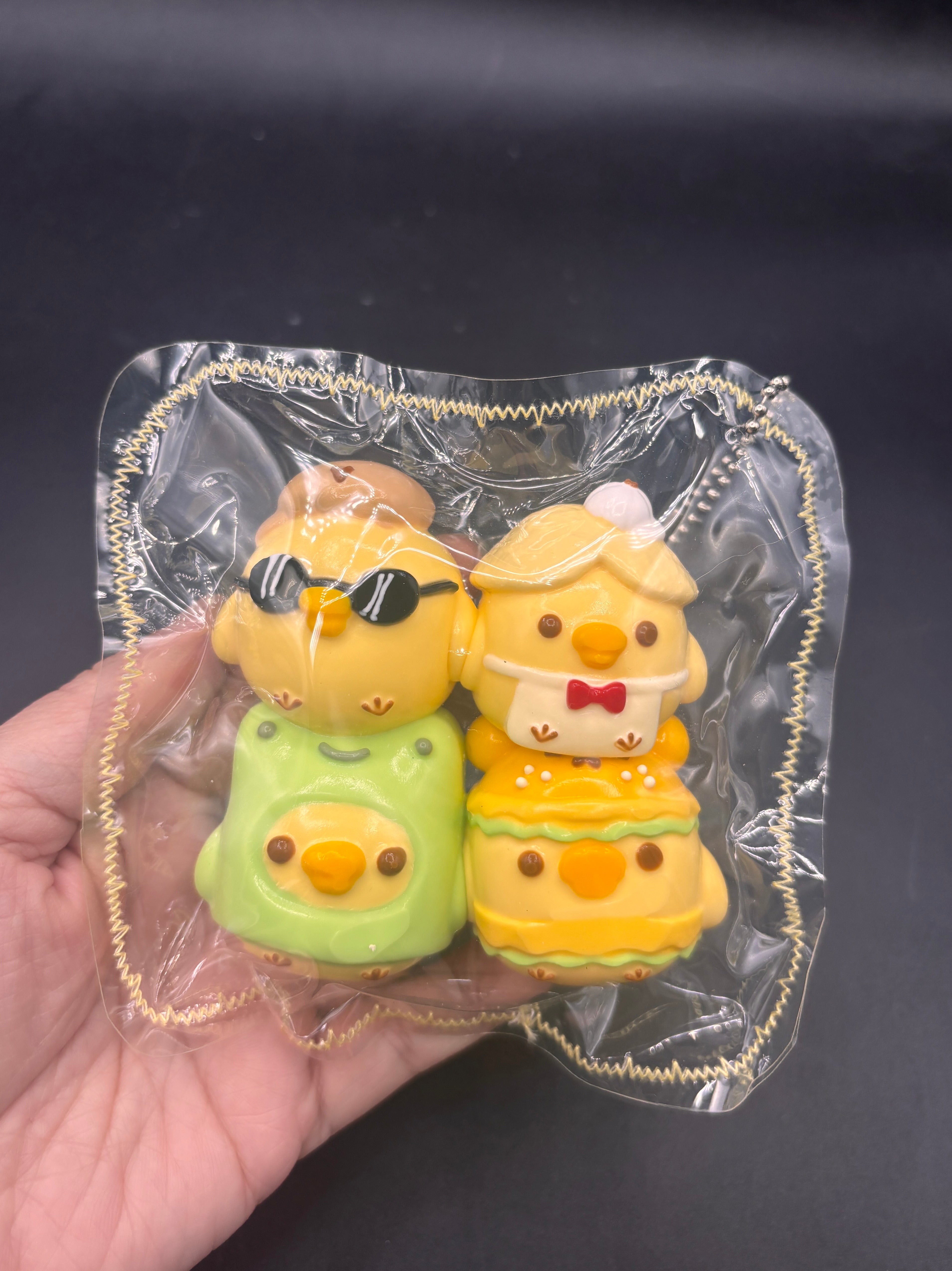 Pack of 4 chicken family taba squishy