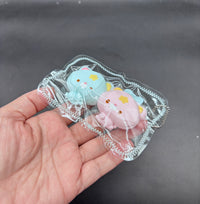 Mini pack of 2 twin stars cute taba keychain