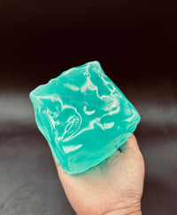 Jumbo 7cm super soft thin skinned aqua cheese stressball