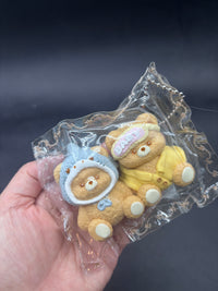 Kawaii teddy bear twins set detailed taba squishy