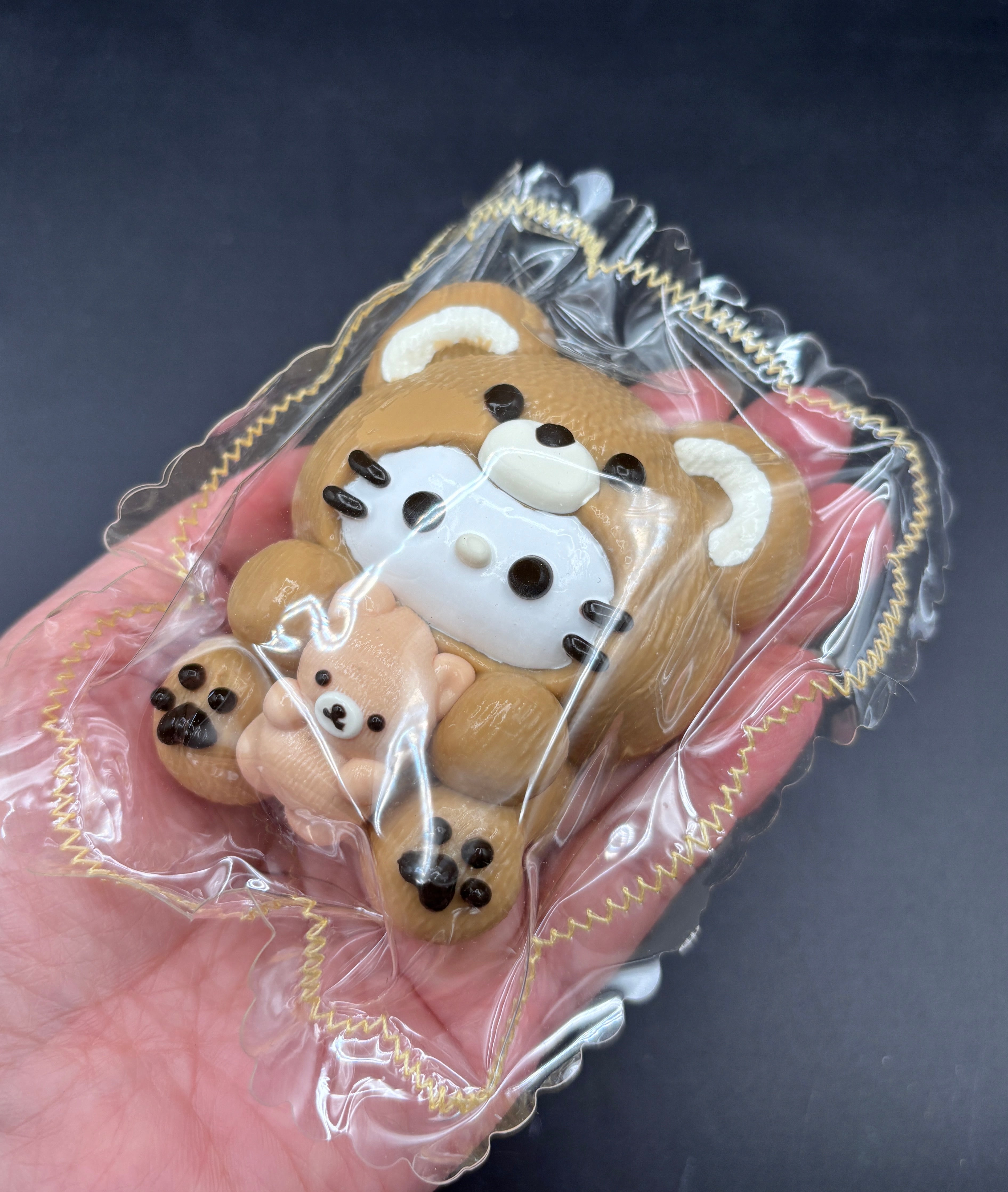 kitty bear with baby Rilakkuma Taba Squishy Toy