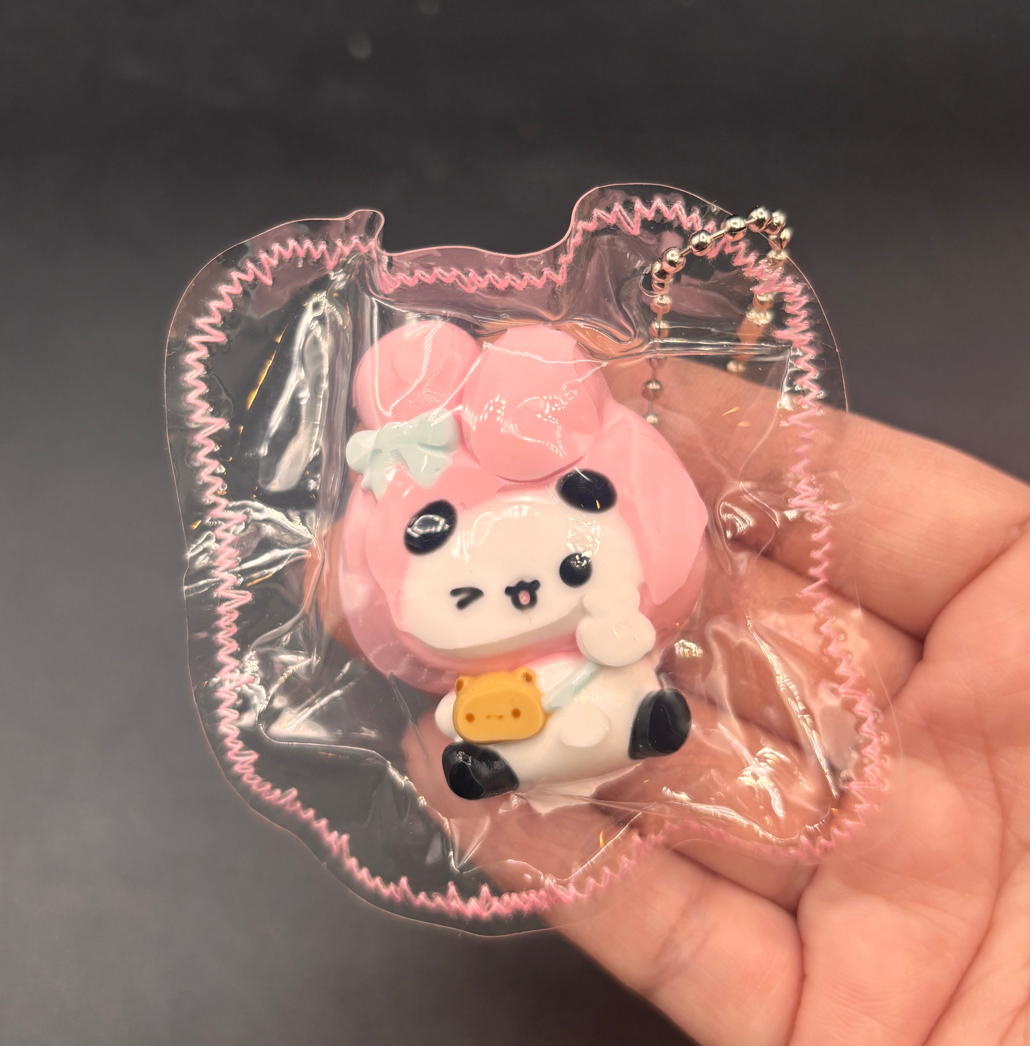 Cute mini bubu x food+sanrio keychain taba (choose)