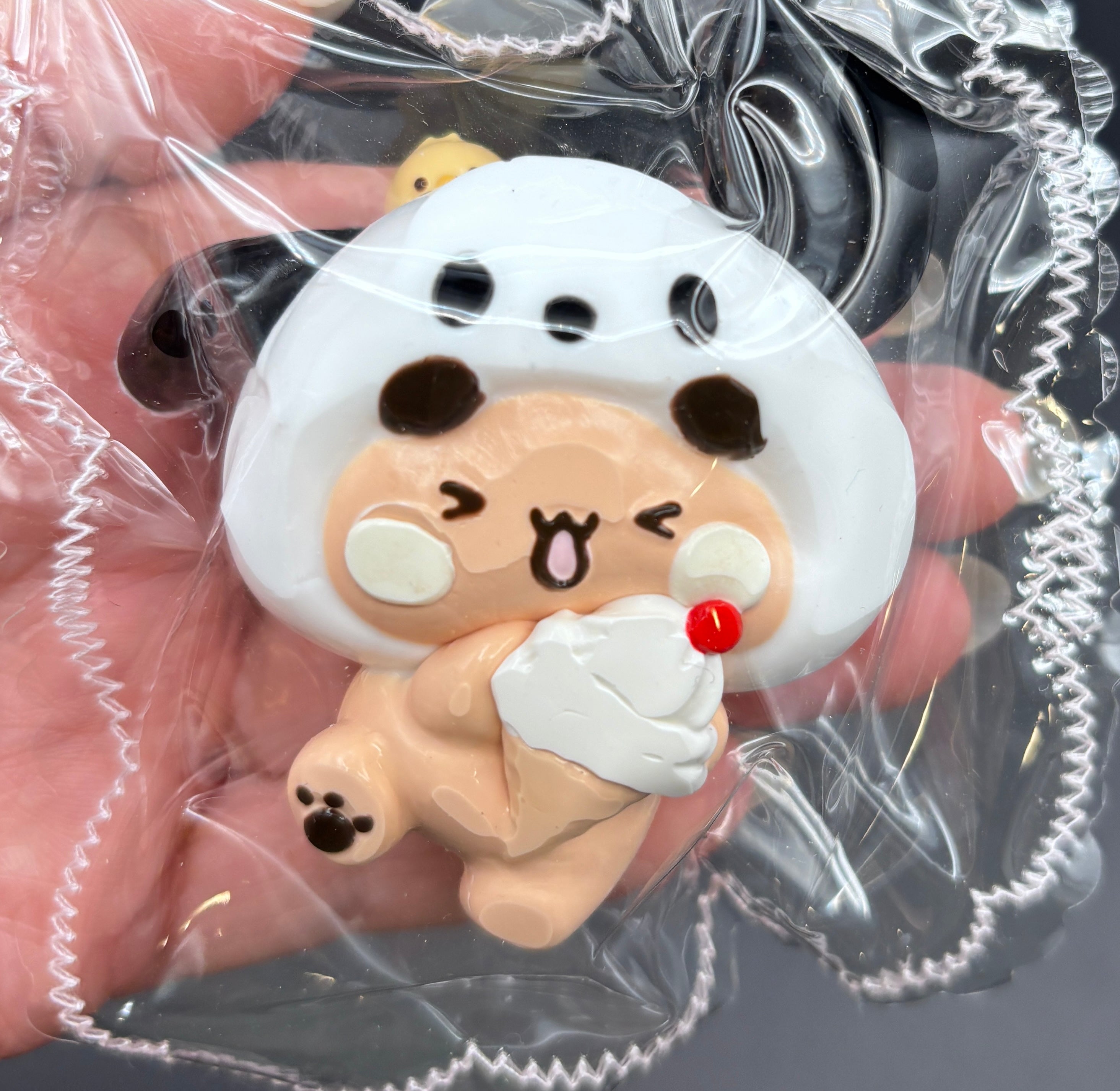 Cute small pochaco hoodie  Taba Squishy Toy