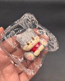 Gray puppy cute mini keychain taba squishy