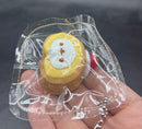 Mini keychain cute seal cake roll taba